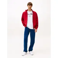 TOMMY HILFIGER - Polera Con Script Logo Blanco Tommy Hilfiger_.