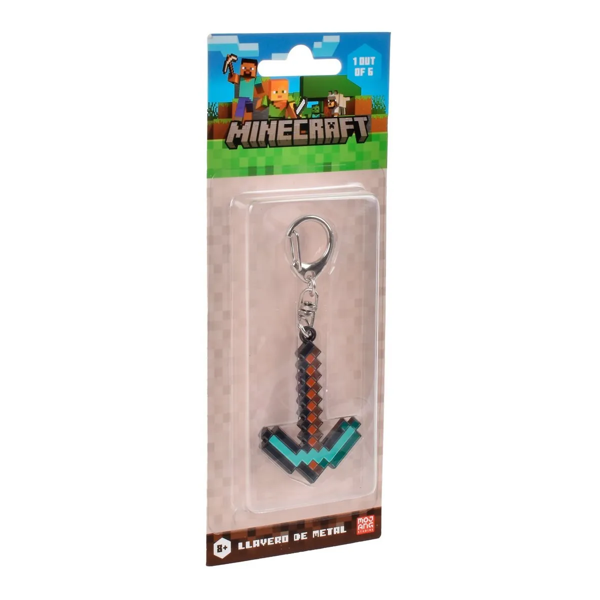 MINECRAFT - Llavero metálico Minecraft colección figuras - Pico