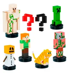 MINECRAFT - PACK DE LUJO 8 FIGURAS TIMBRE - GOLEM DE NIEVE