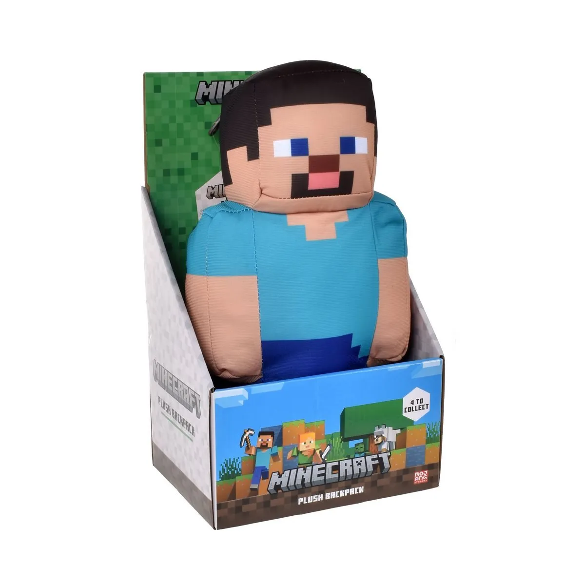 MINECRAFT - Mochila peluche Minecraft 30 cm diseño Steve