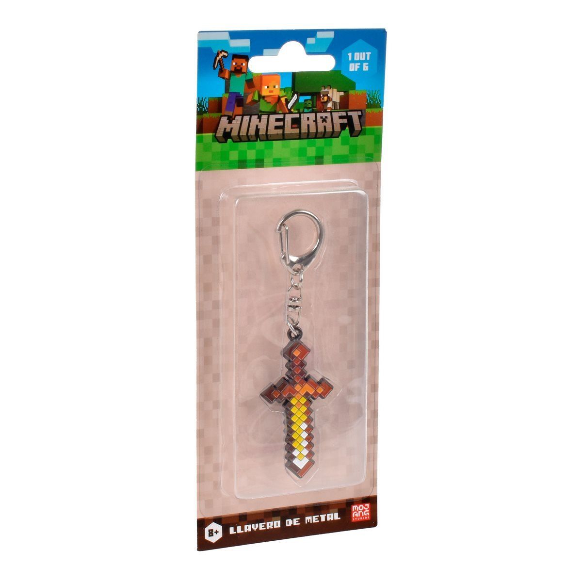 MINECRAFT - Llavero metálico Minecraft colección espada