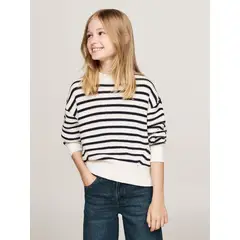 TOMMY HILFIGER - Sweater Essential Diseño A Rayas Multicolor