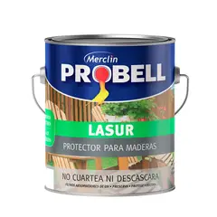 GENERICO - Pintura Protectora maderas Caoba Brillante PROBELL LASUR 4 Lts.