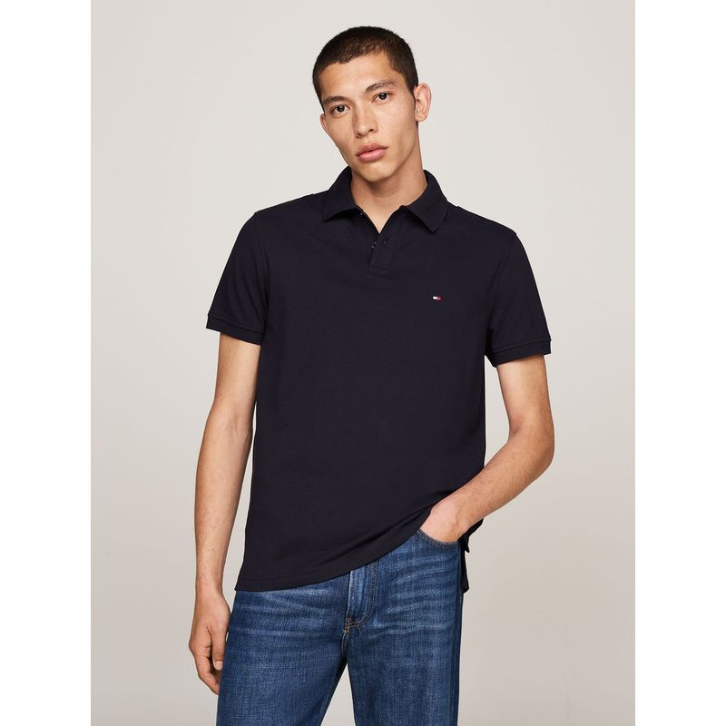 TOMMY HILFIGER - Polo Con Diseño Color Block Regular Fit Azul Tommy Hilfiger_.