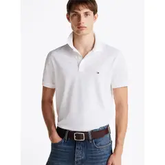 TOMMY HILFIGER - Polo Flex De Corte Regular Blanco