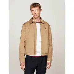 TOMMY HILFIGER - Chaqueta Cotton Ivy Con Cierre Beige