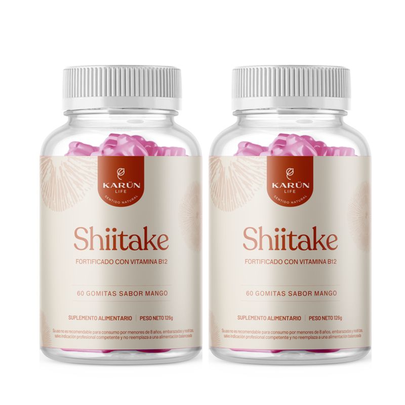 KARUNLIFE - Shiitake Hongo Pack x2 - 120 Gomitas Karun Life