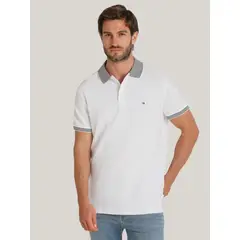 TOMMY HILFIGER - Polo Con Rayas Regular Fit Blanco Tommy Hilfiger_.