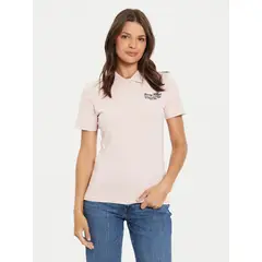 TOMMY HILFIGER - Polo Logo Script Slim Fit Rosado