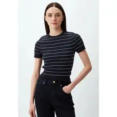 TOMMY HILFIGER - Sweater Diseño A Rayas Slim Fit Azul