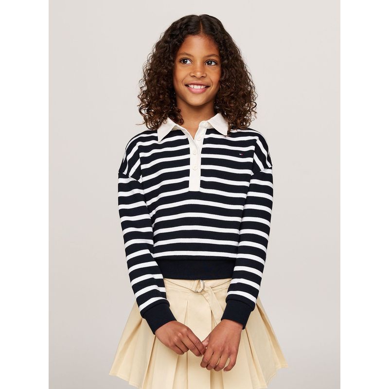 TOMMY HILFIGER - Polerón Amplio A Rayas Multicolor Tommy Hilfiger