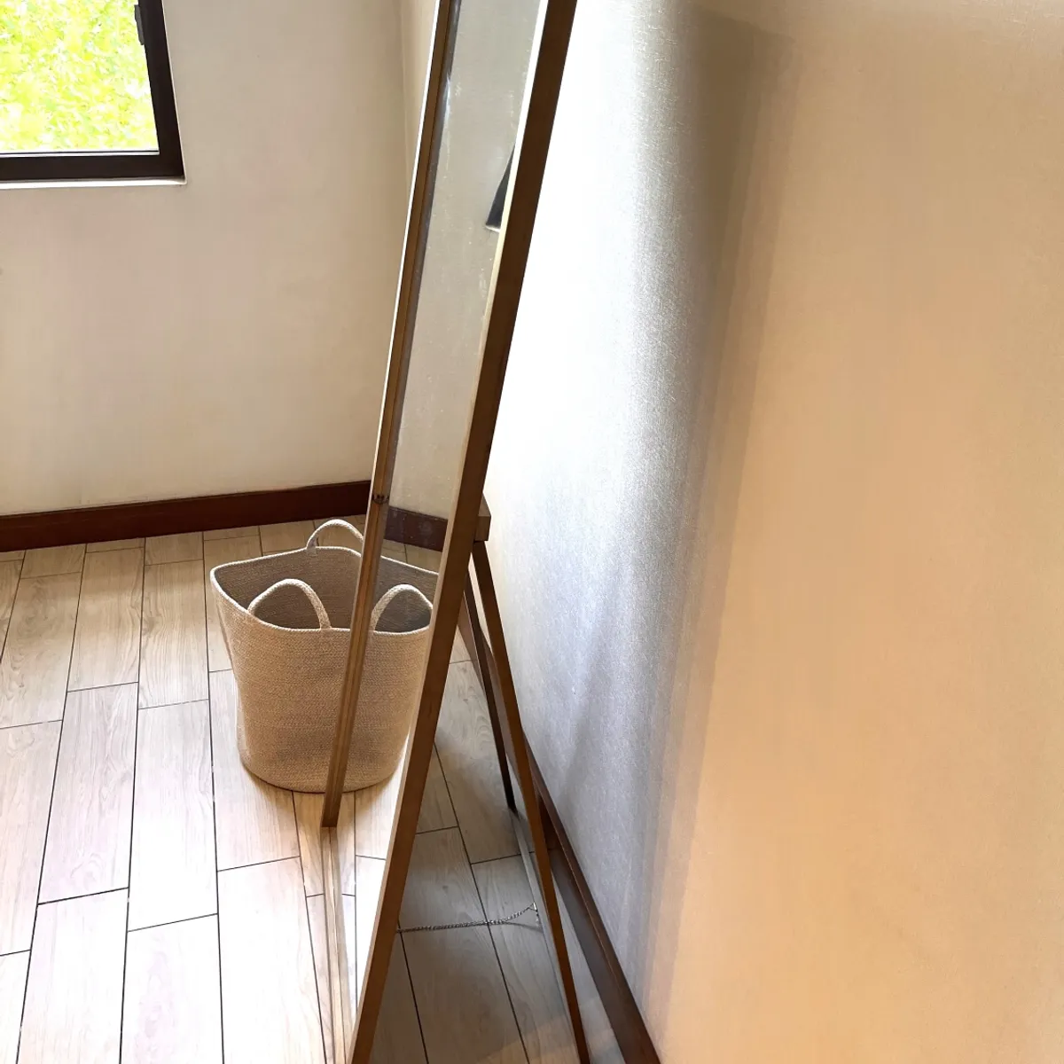 GENERICO - Espejo Madera Rectangular 60x160 cm De Piso Mykonos