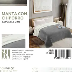 ANGELES DEL HOGAR - MANTAS FRAZADAS CON CHIPORRO 2 PLAZAS