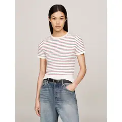 TOMMY HILFIGER - Sweater Diseño A Rayas Slim Fit Multicolor