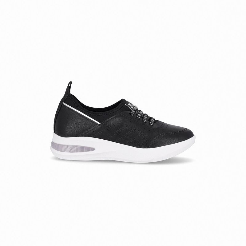 PICCADILLY - Zapatilla Mujer Negro/Elastico Soft Step Piccadilly