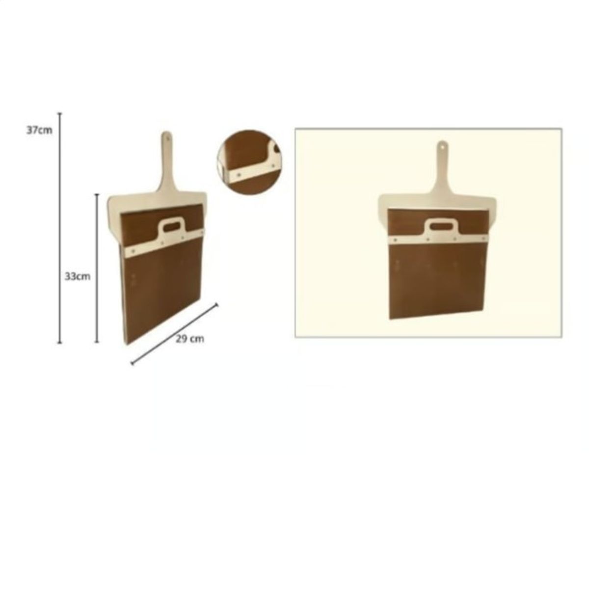 GENERICO - Espátula De Pizza Pala De Pizza Metalica Reposteria 37X33X29Cm