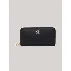 TOMMY HILFIGER - Billetera Distinct Con Cierre Negro