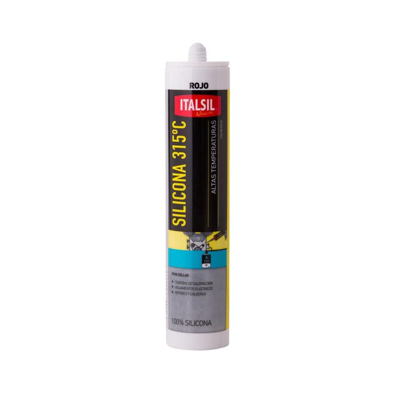 PRO OUTDOOR - Silicona Alta Temperatura Rtv Color Rojo ITALSIL