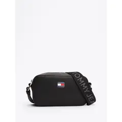 TOMMY HILFIGER - Bandolera Essential Con Logo Negro Tommy Jeans