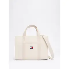 TOMMY HILFIGER - Tote Essential Con Inscripción Beige Tommy Jeans
