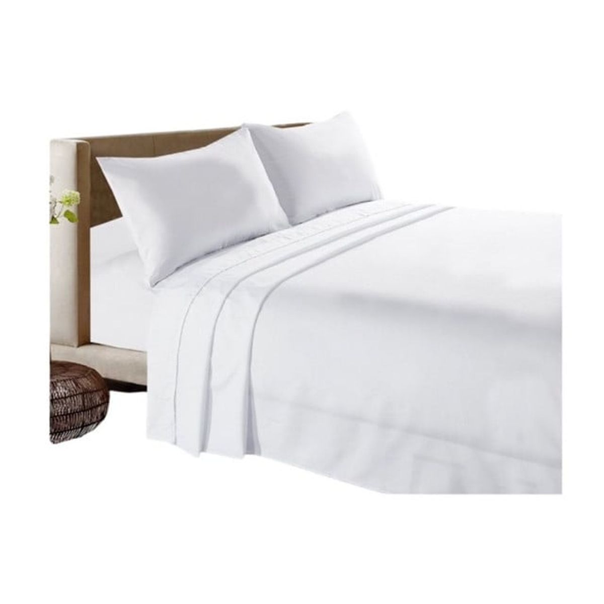 GENERICO - SABANAS 200 HILOS KING BLANCO