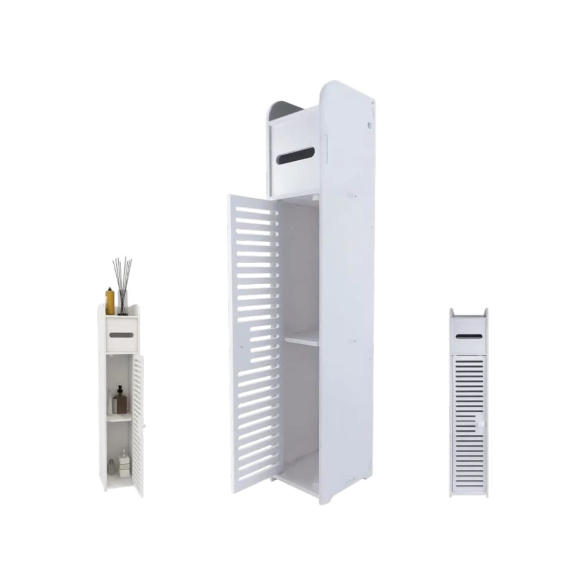 GENERICO - ESTANTE DE BAÑO ORGANIZADOR BLANCO PARA CONFOR 80x15x15