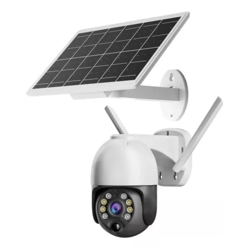 BAZUCA - Cámara Seguridad Solar Wifi Exterior 2k 3mp Ptz Bateria 13200 mAh