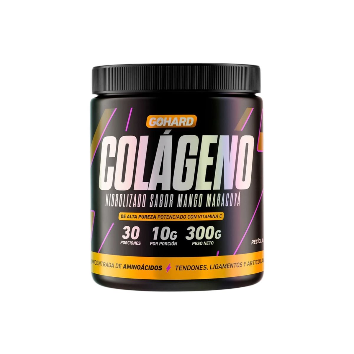 GOHARD - COLAGENO HIDROLIZADO MANGO MARACUYA 30SV 300GR - GOHARD
