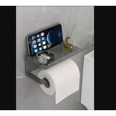 GENERICO - Porta papel higienico Baño Acero Inoxidable Soporte Papel Higiénico