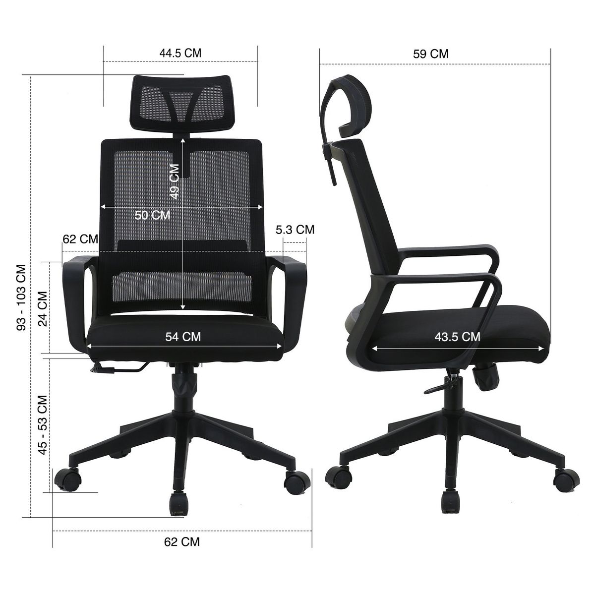NOVAHUS - Pack 2 Sillas Escritorio Low Balance