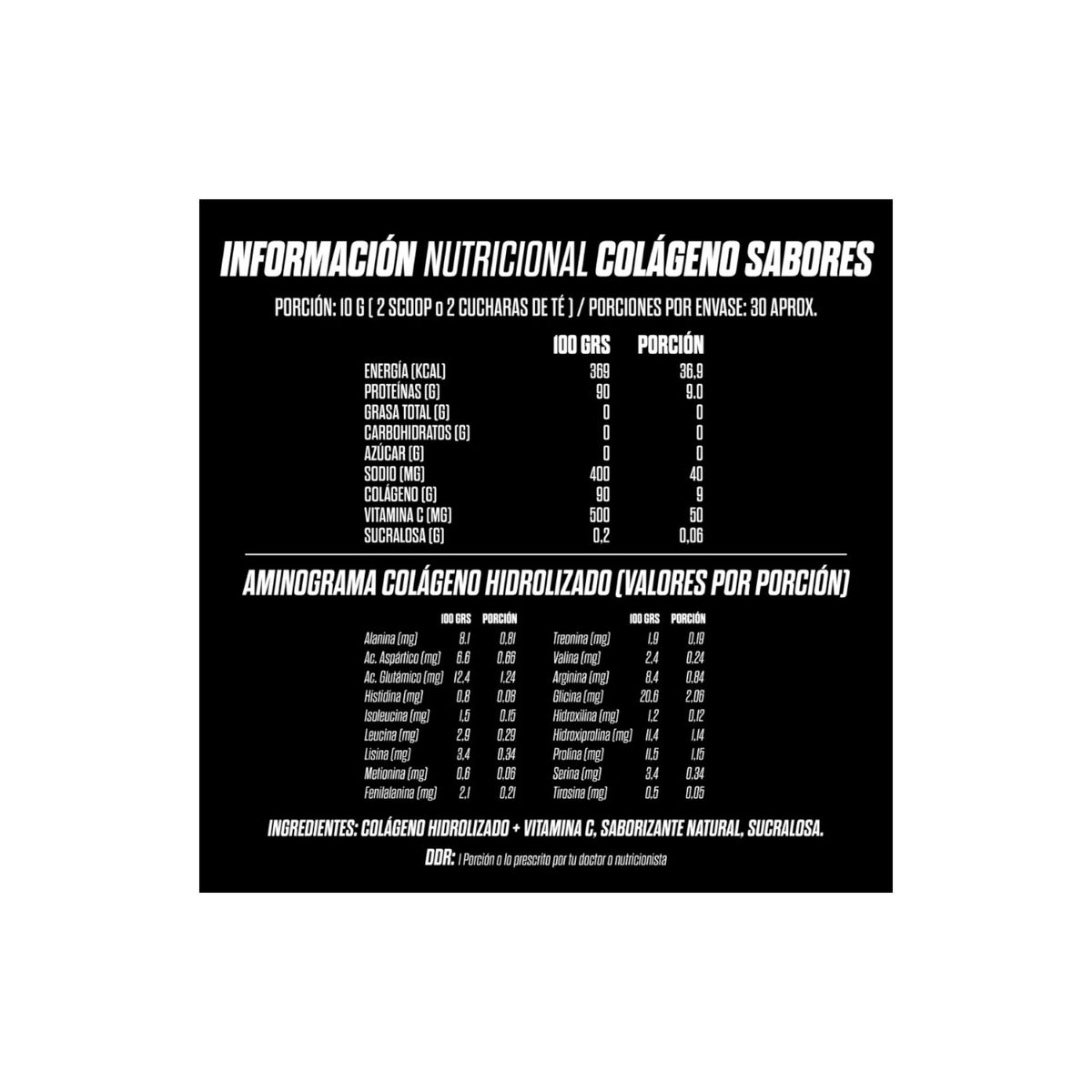 GOHARD - COLAGENO HIDROLIZADO PIÑA 30SV 300GR - GOHARD
