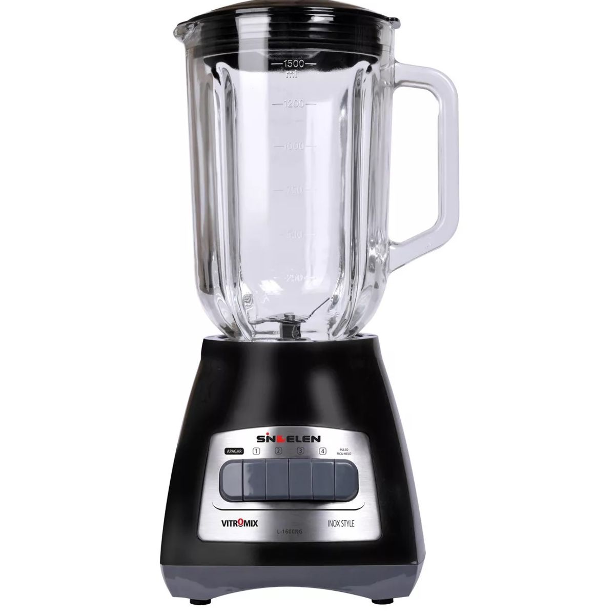 SINDELEN - Licuadora Jarra Vidrio Sindelen L-1600ng 15lts Color Negro