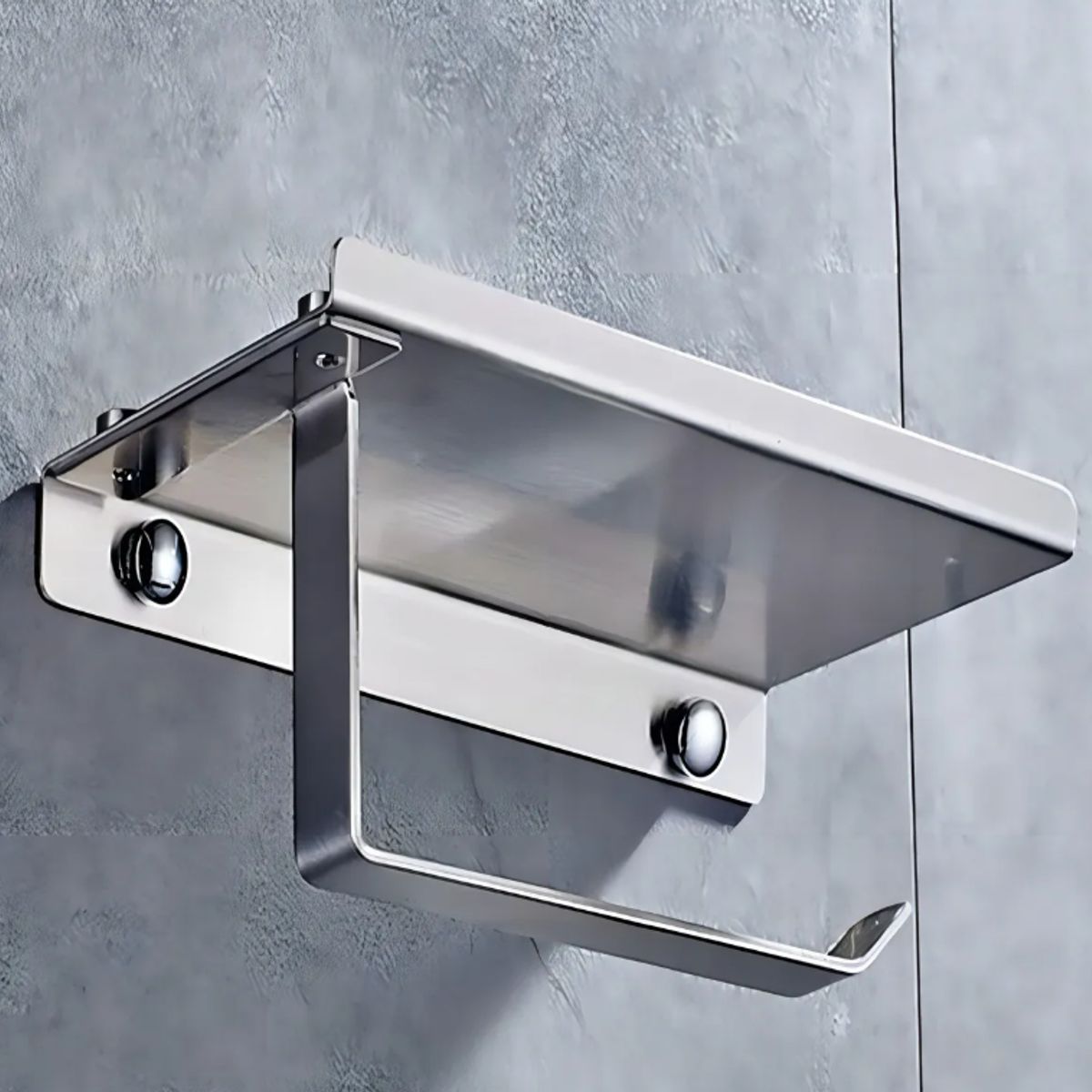 GENERICO - Porta papel Baño Acero Inoxidable Soporte Papel Higiénico