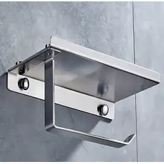 GENERICO - Porta papel Baño Acero Inoxidable Soporte Papel Higiénico