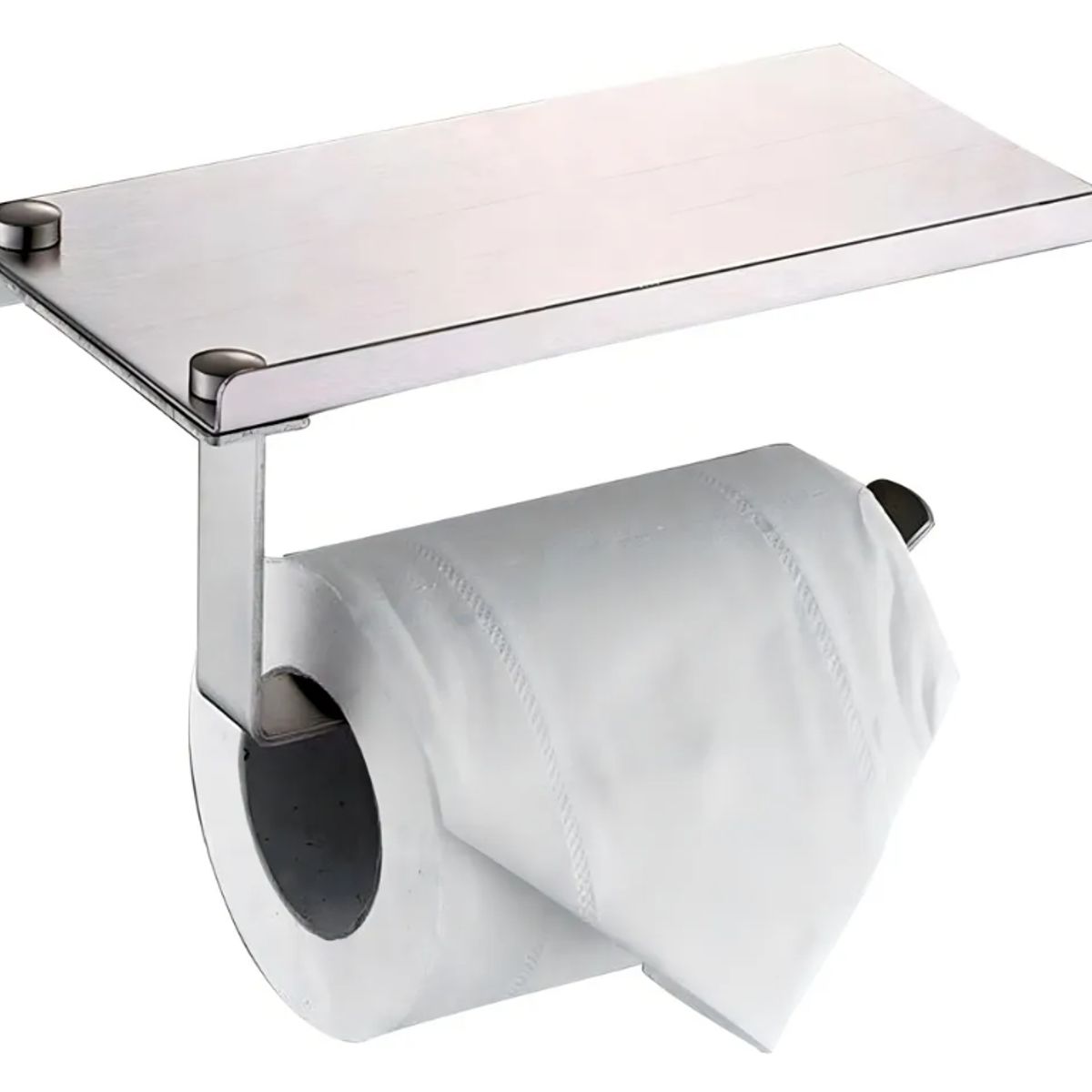 GENERICO - Porta papel Baño Acero Inoxidable Soporte Papel Higiénico