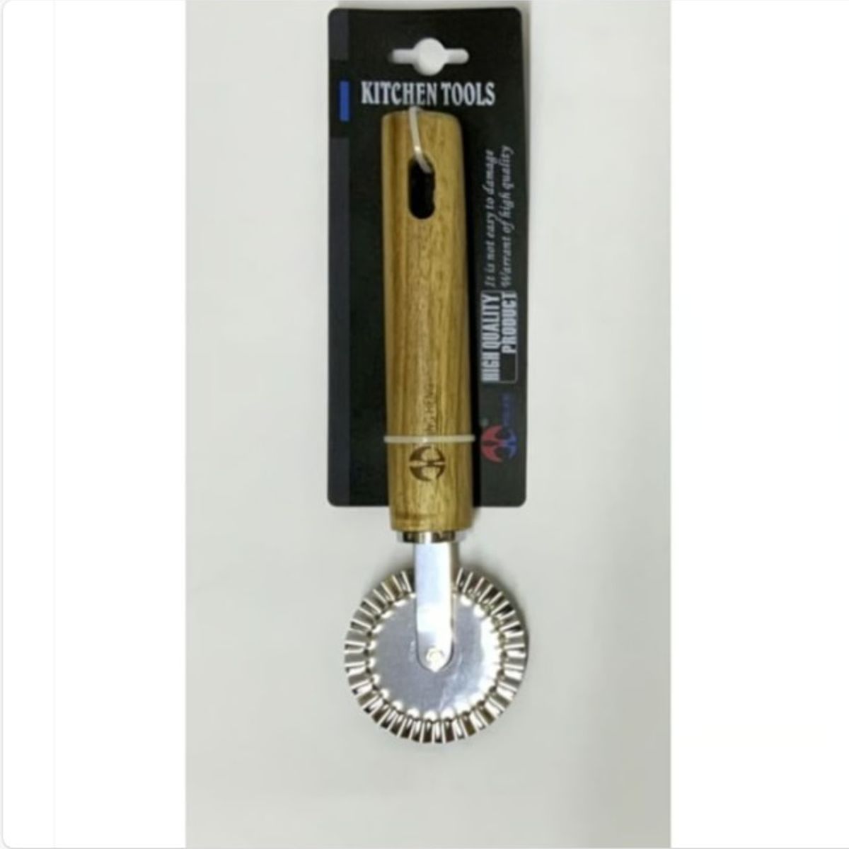 GENERICO - Cuchillo De Pizza Acero Mango De Madera