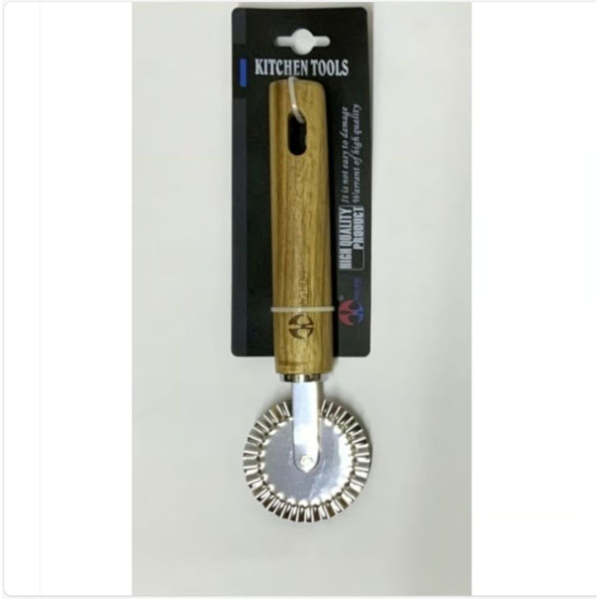 GENERICO - Cuchillo De Pizza Acero Mango De Madera