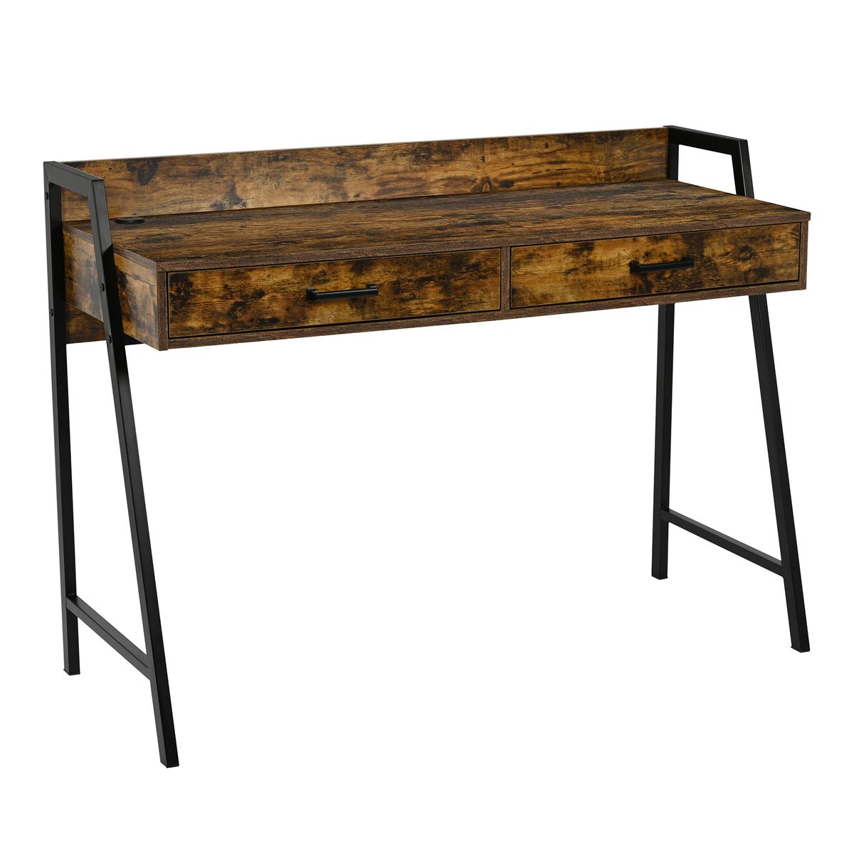 RELAN - Escritorio Industrial USB Top Living Desk-23 con Cajones