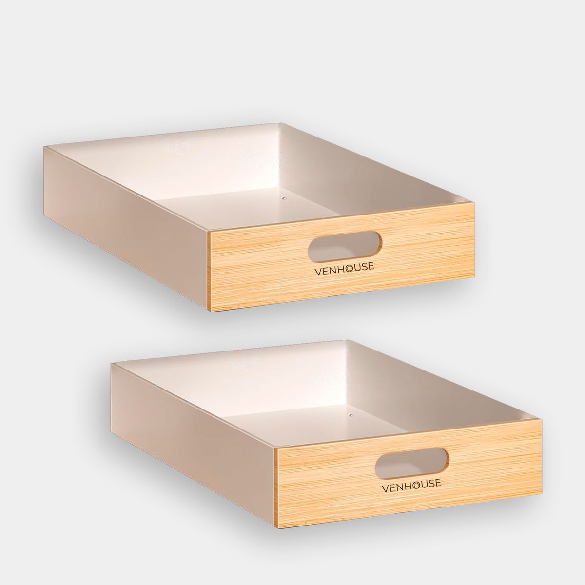 GENERICO - Pack 2 Organizadores Repisa Extraíble Para Cajones Despensa 35cm