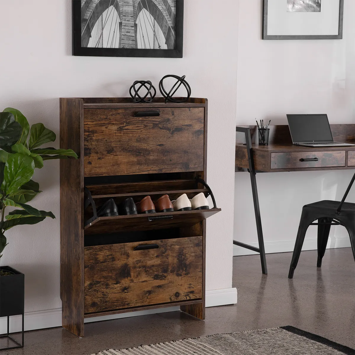 RELAN - Zapatero Recibidor Top Living Derby Organizador de Zapatos