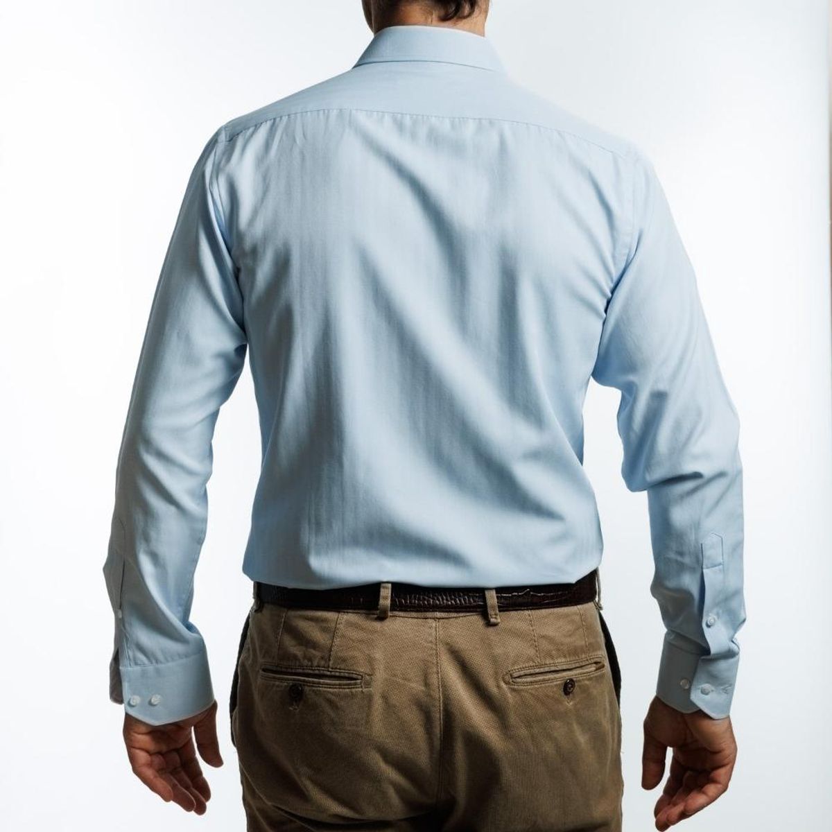 VANDINE - Camisa  Etiqueta Roja Celeste Texturada Espiga I25-10 - Celeste