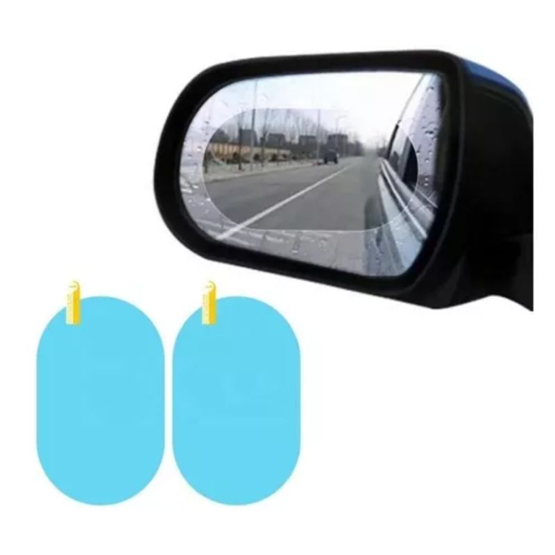 GENERICO - Kit Par Lamina Espejo Retrovisor Anti Lluvia 10x15