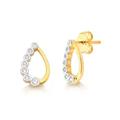 VANITE - Aros Mujer Bañado en Oro Gota