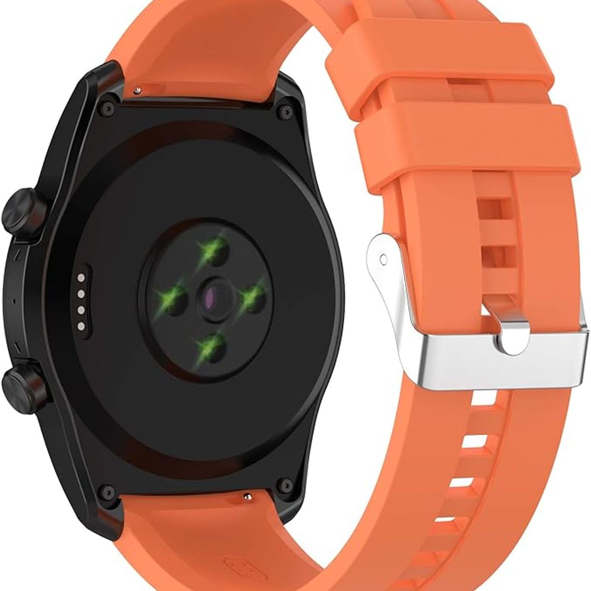 GENERICO - Correa Silicona Para Huawei Watch Gt2 Gt3 Xiaomi Mi Watch Naranjo