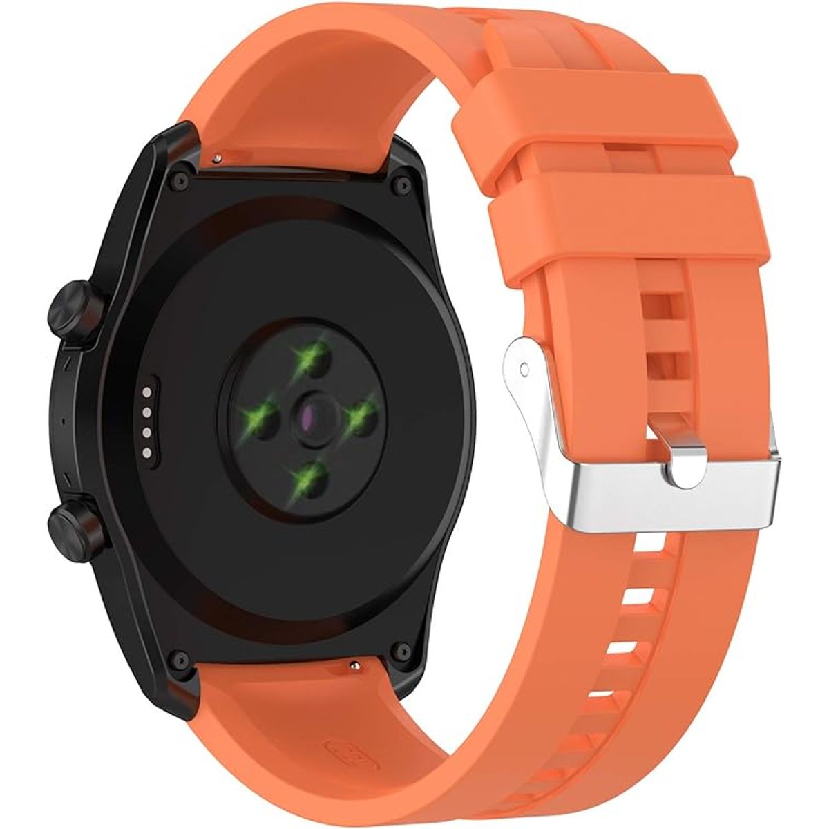 GENERICO - Correa Silicona Para Huawei Watch Gt2 Gt3 Xiaomi Mi Watch Naranjo
