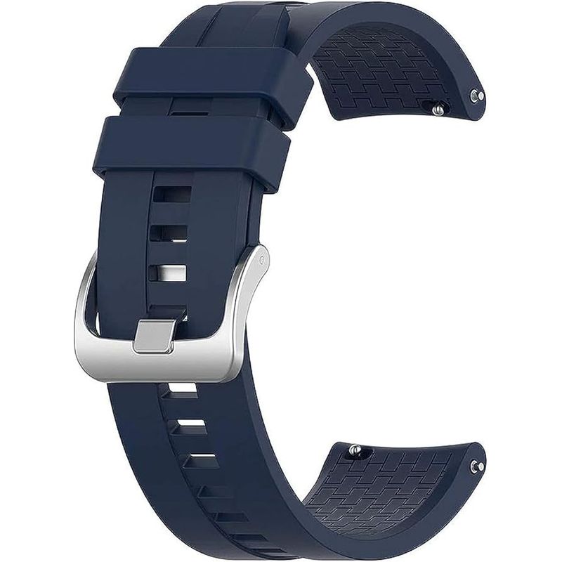 GENERICO - Correa Silicona Para Huawei Watch Gt2 Gt3 Xiaomi Mi Watch Azul Marino