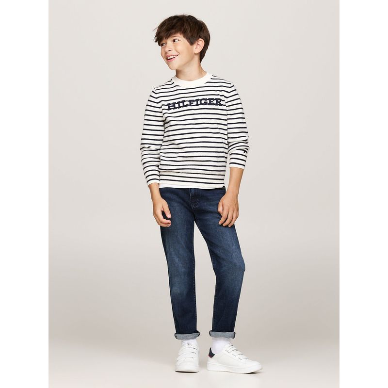 TOMMY HILFIGER - Jeans De Corte Skater Con Logo Azul Tommy Hilfiger