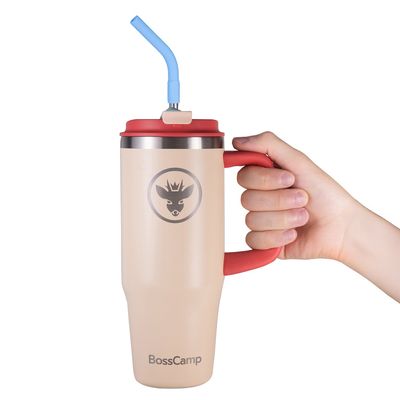 Imagen 2 del producto Vaso Térmico Mug Termo 1000ml Tapa 2 en 1 Arena