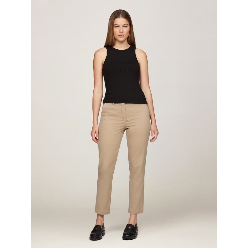 TOMMY HILFIGER - Pantalón Stretch Chino Slim Fit Beige Tommy Hilfiger
