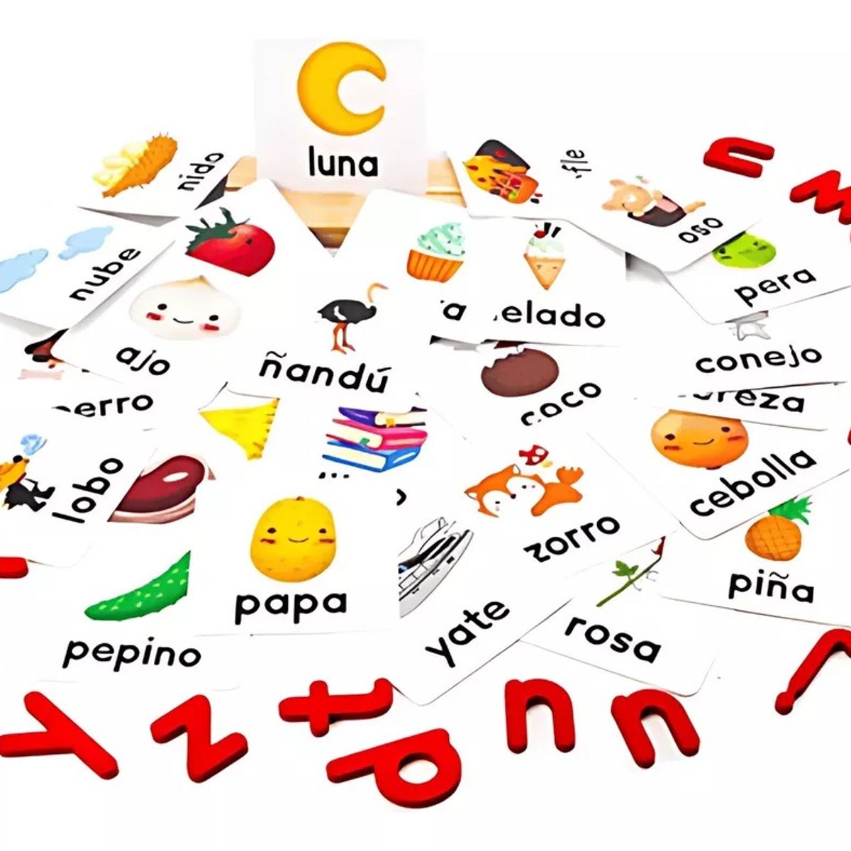GENERICO - Juego Didáctico Para Niños De Ortografía Español De Madera